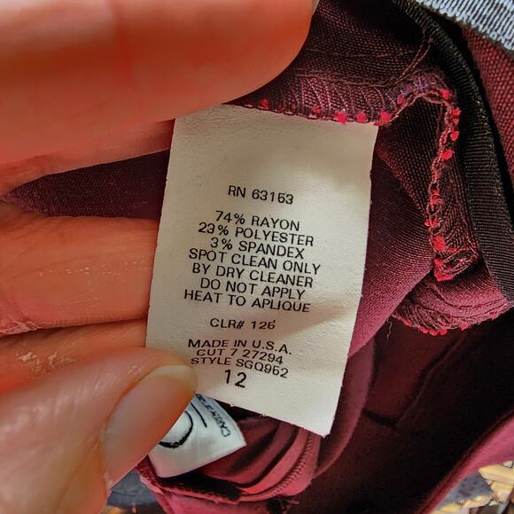 CDC Caren Desiree Company Vintage Red Short Strapless Stretch Dress Size 12 - Picture 5 of 5